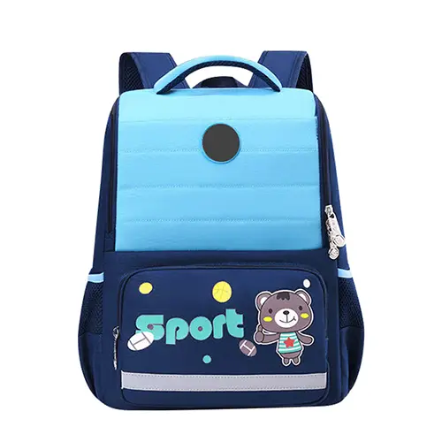  Colorful Kids' School Backpack with Sport Bear Design and Large Front Pocket